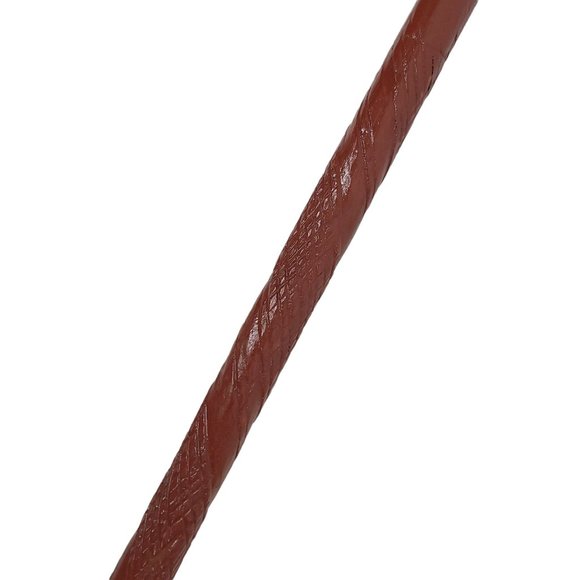 Vintage Wood Carved Walking Stick 36.75" Cane Reddish Brown - Picture 2 of 10
